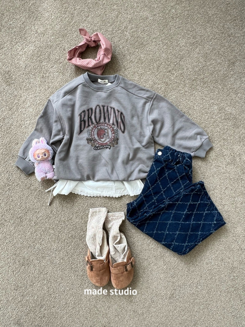 Made Studio - Korean Children Fashion - #designkidswear - Browns Sweatshirt - 7