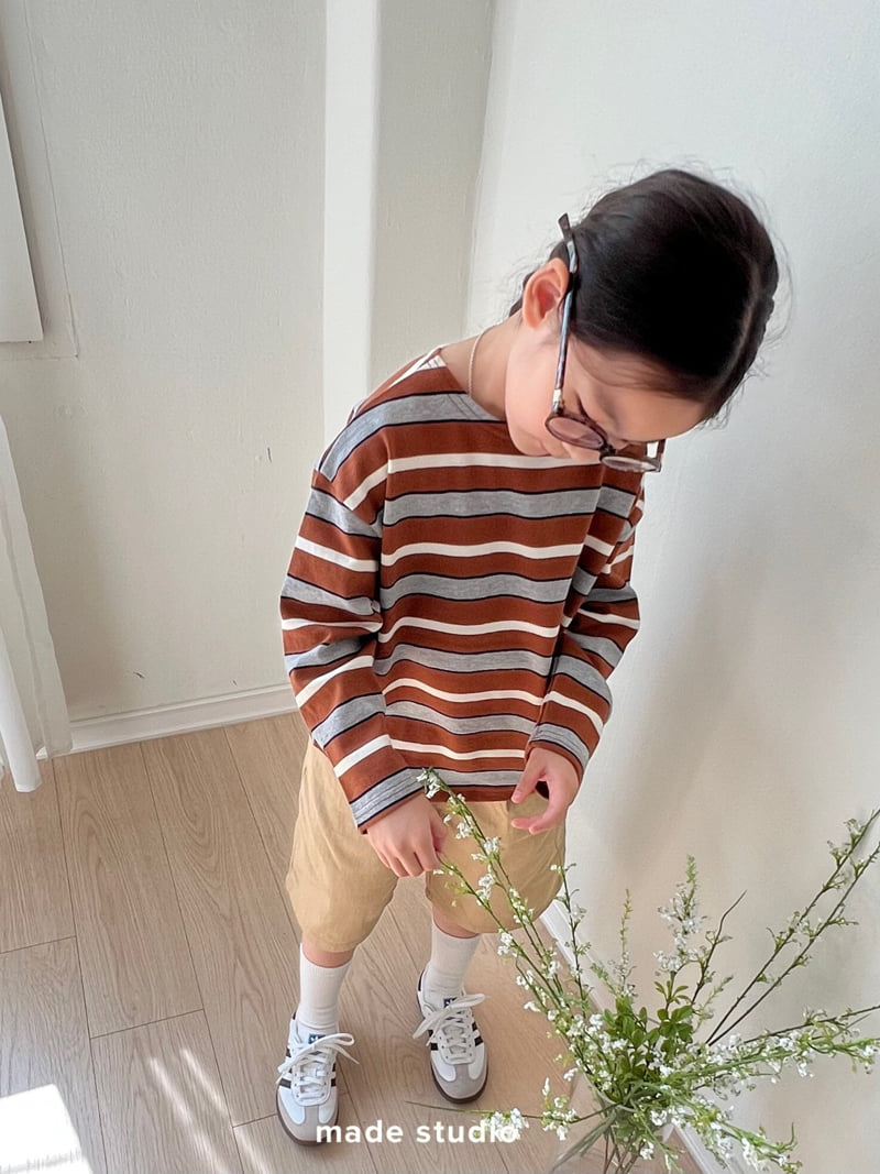 Made Studio - Korean Children Fashion - #designkidswear - Duffy Stripe Tee - 5