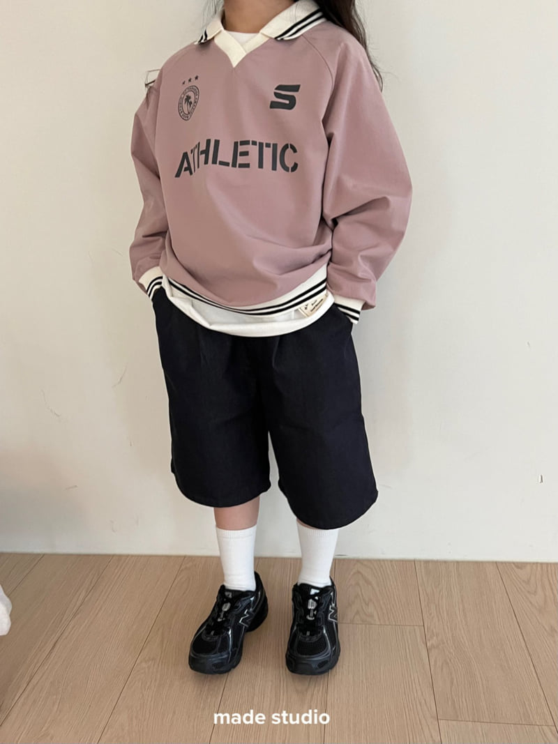 Made Studio - Korean Children Fashion - #designkidswear - Twill Half Pants - 2