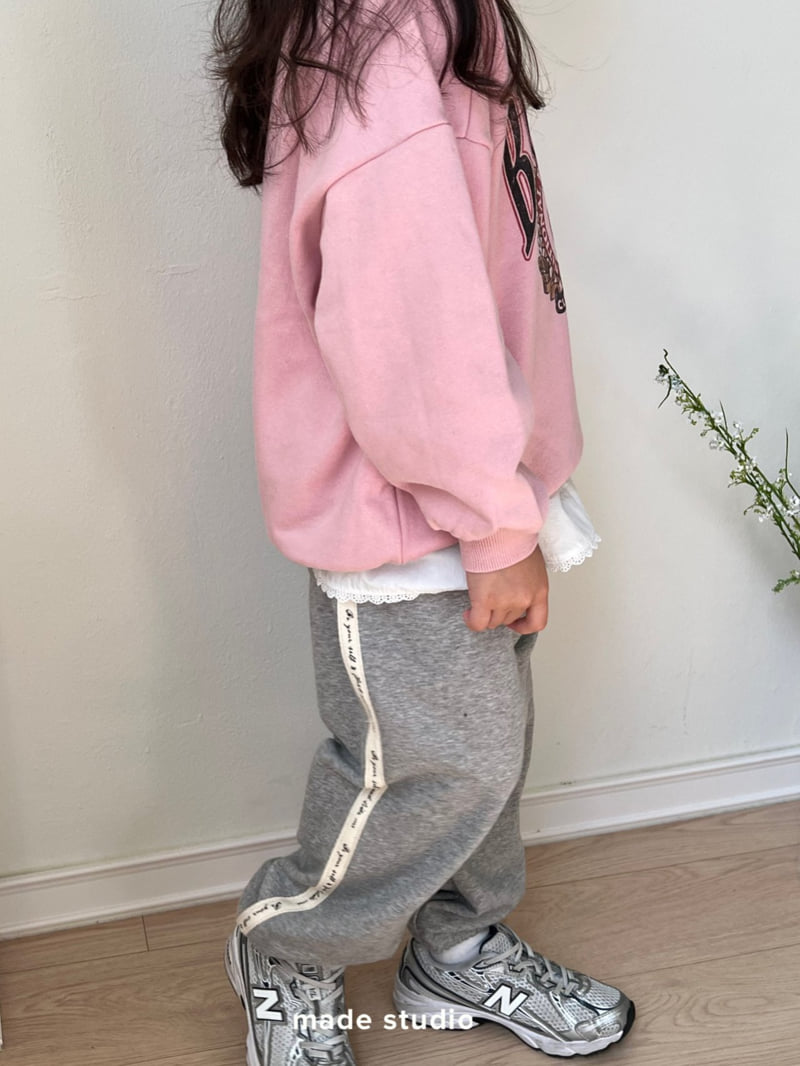 Made Studio - Korean Children Fashion - #designkidswear - Tape Jogger Pants - 3
