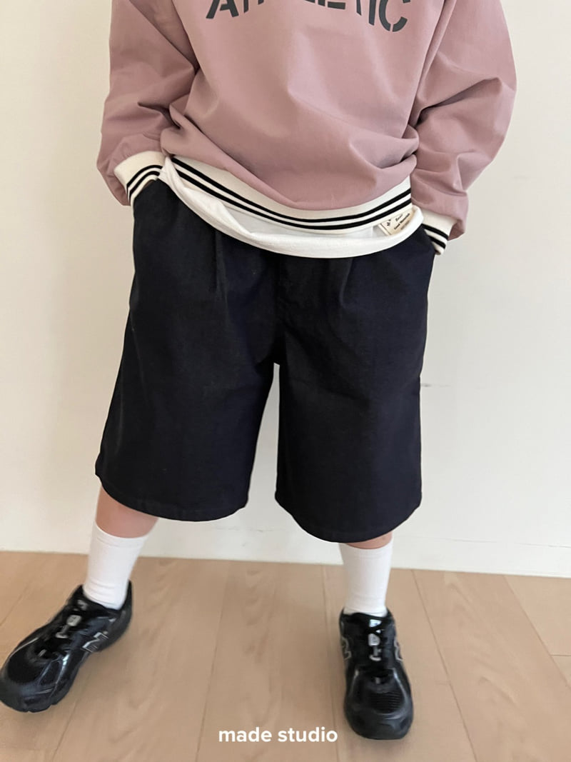 Made Studio - Korean Children Fashion - #discoveringself - Twill Half Pants - 3