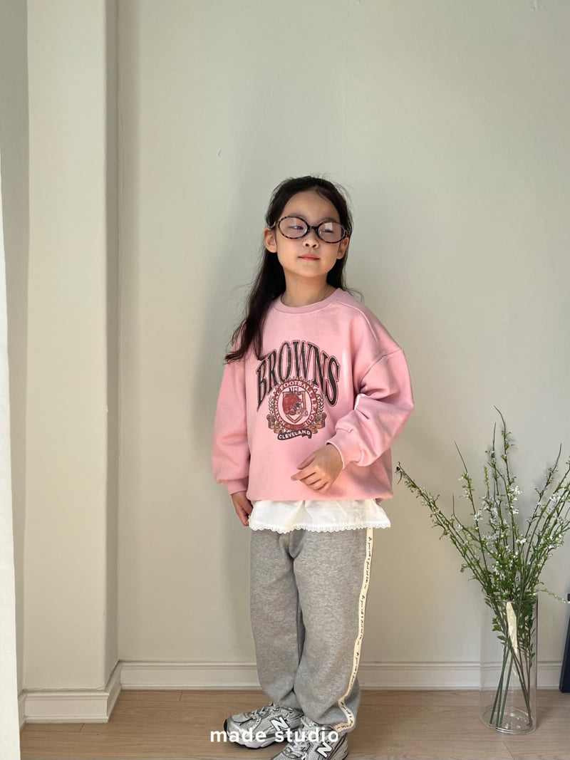 Made Studio - Korean Children Fashion - #designkidswear - Tape Jogger Pants - 4