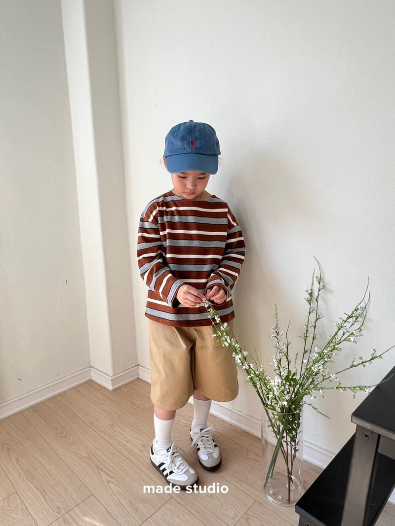 Made Studio - Korean Children Fashion - #fashionkids - Duffy Stripe Tee - 7