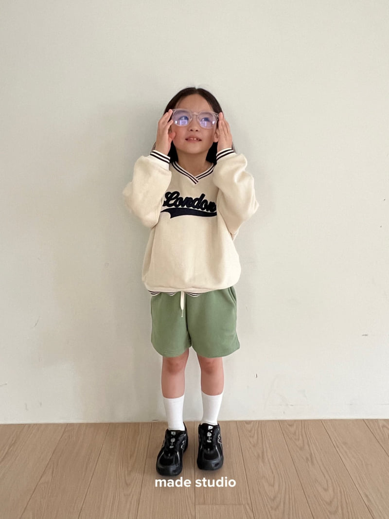 Made Studio - Korean Children Fashion - #fashionkids - London V-Neck Sweatshirt - 6