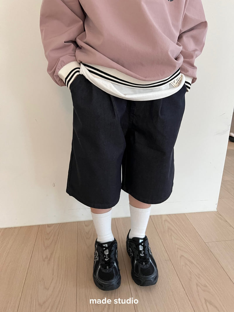 Made Studio - Korean Children Fashion - #discoveringself - Twill Half Pants - 4