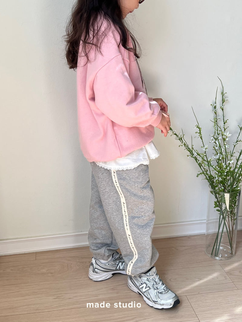 Made Studio - Korean Children Fashion - #fashionkids - Tape Jogger Pants - 5