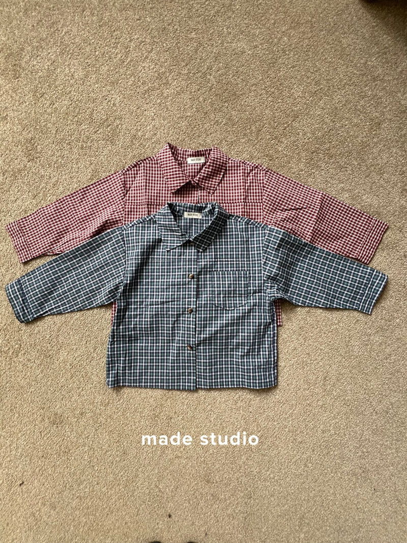 Made Studio - Korean Children Fashion - #kidsstore - Check Shirt