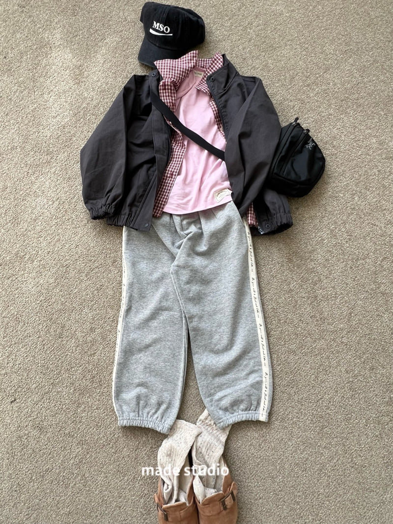Made Studio - Korean Children Fashion - #kidzfashiontrend - Tape Jogger Pants - 8