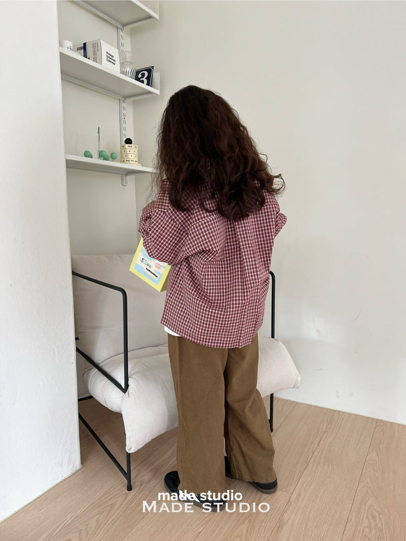 Made Studio - Korean Children Fashion - #Kfashion4kids - Check Shirt - 4