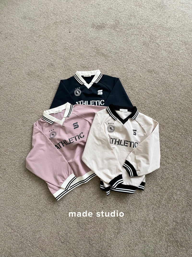 Made Studio - Korean Children Fashion - #magicofchildhood - Athletic Collar Tee - 3