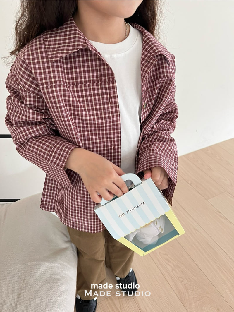 Made Studio - Korean Children Fashion - #minifashionista - Check Shirt - 6
