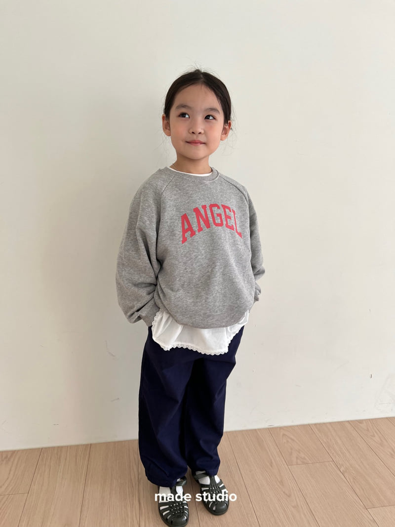 Made Studio - Korean Children Fashion - #minifashionista - Angel Sweatshirt - 4
