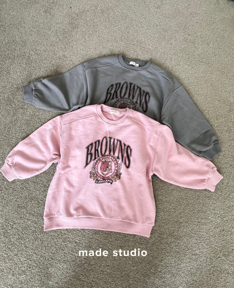Made Studio - Korean Children Fashion - #prettylittlegirls - Browns Sweatshirt