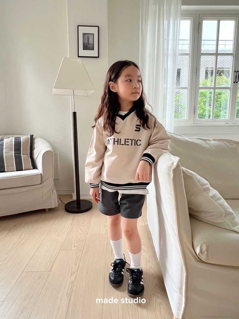 Made Studio - Korean Children Fashion - #stylishchildhood - Athletic Collar Tee - 8