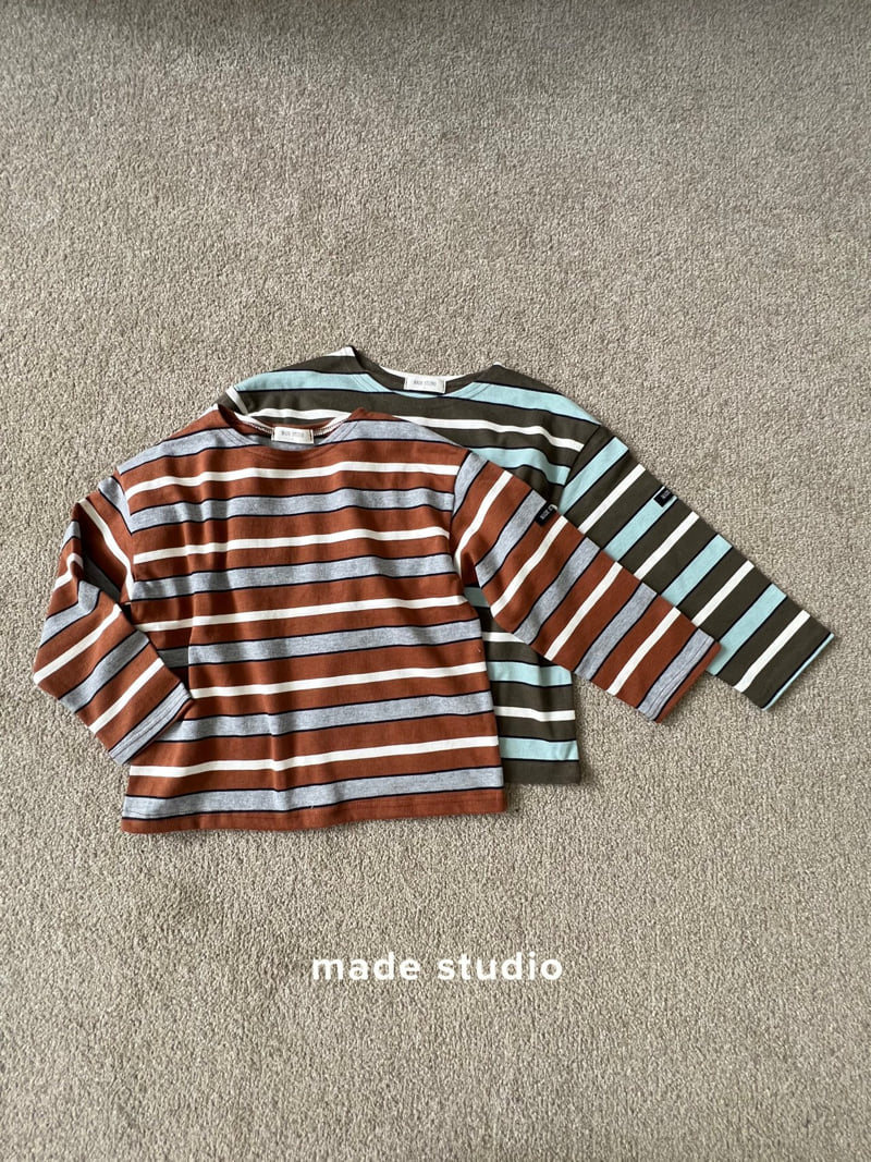 Made Studio - Korean Children Fashion - #stylishchildhood - Duffy Stripe Tee - 2
