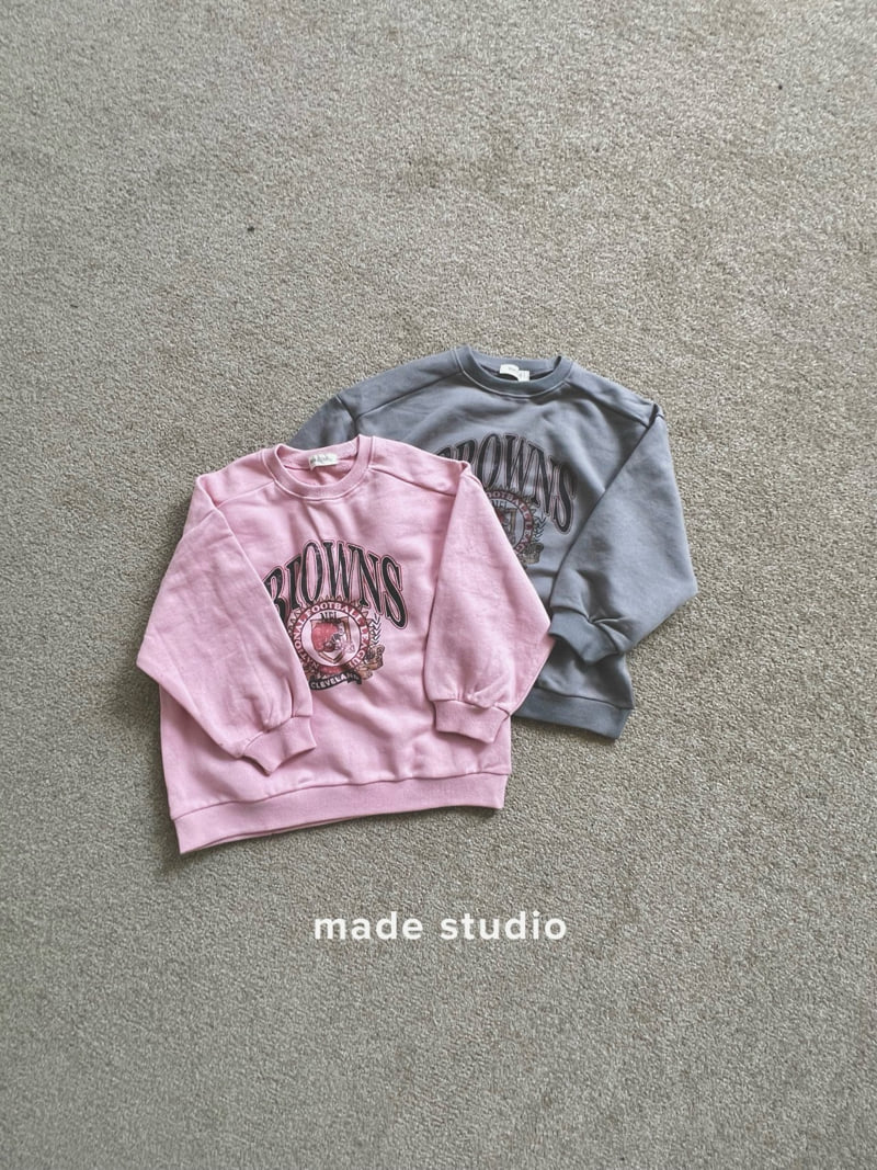 Made Studio - Korean Children Fashion - #todddlerfashion - Browns Sweatshirt - 2