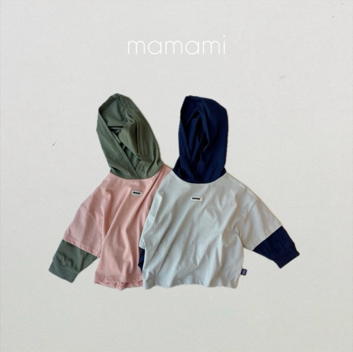 Mamami - Korean Children Fashion - #Kfashion4kids - Two-Tone Hoodie