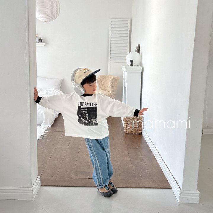 Mamami - Korean Children Fashion - #stylishchildhood - Two-Line Denim Pants - 4