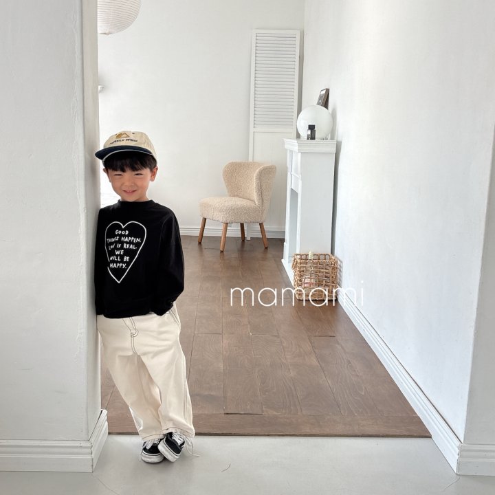 Mamami - Korean Children Fashion - #childofig - Label Stitch Pants - 12