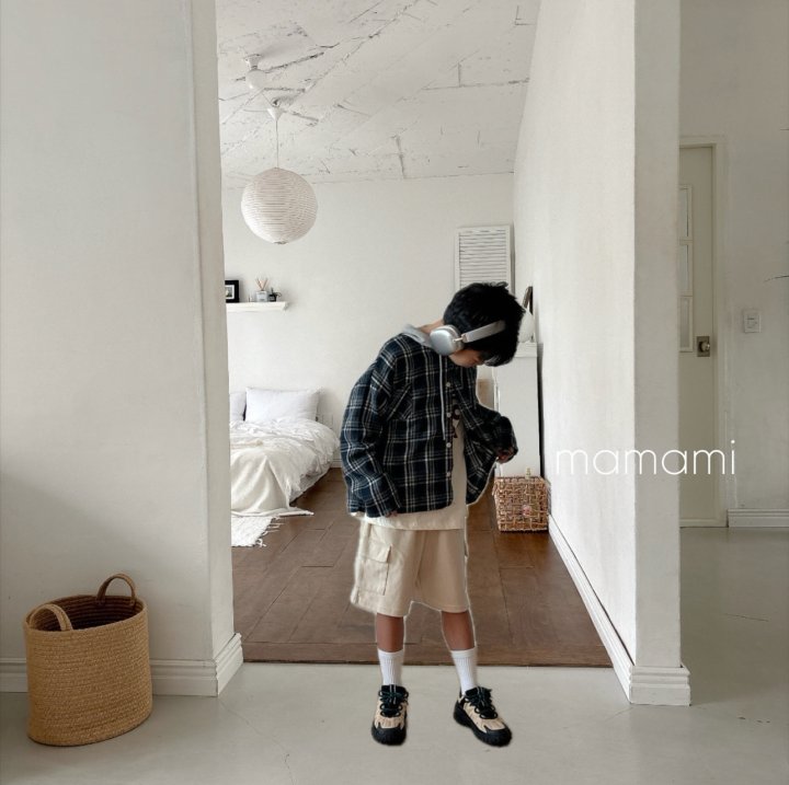 Mamami - Korean Children Fashion - #childrensboutique - Urban Check Hooded Shirt - 10