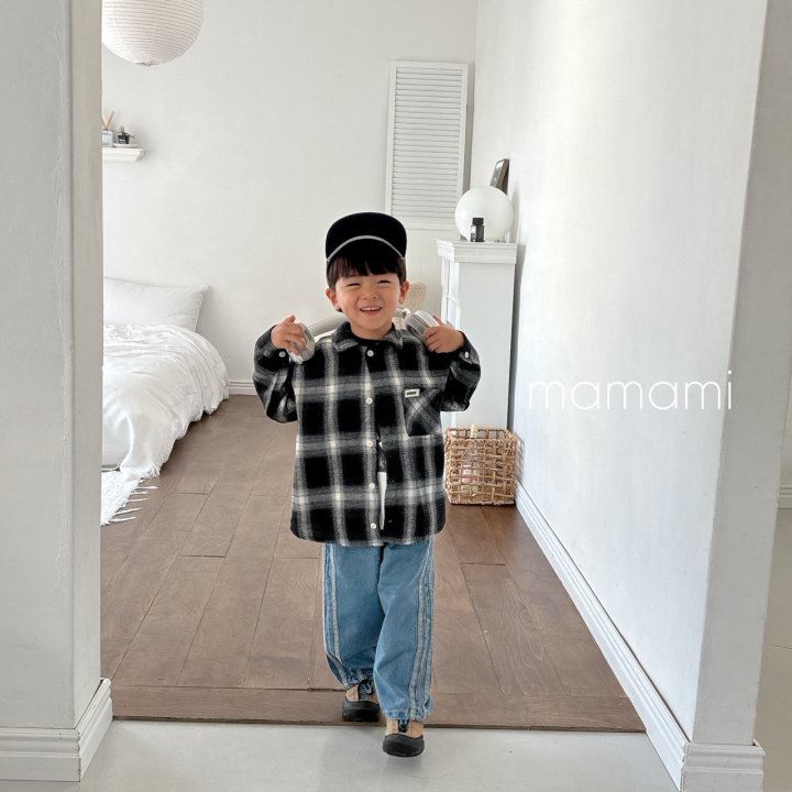 Mamami - Korean Children Fashion - #designkidswear - Grid Check Shirt - 3