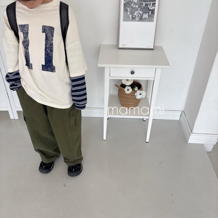 Mamami - Korean Children Fashion - #discoveringself - 11 Layered Tee - 11