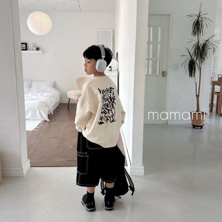 Mamami - Korean Children Fashion - #kidsshorts - Dark Cargo Denim Pants - 3