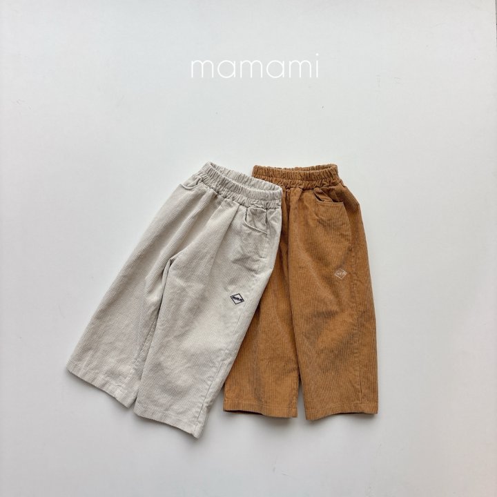 Mamami - Korean Children Fashion - #kidsshorts - Brick Corduroy Pants