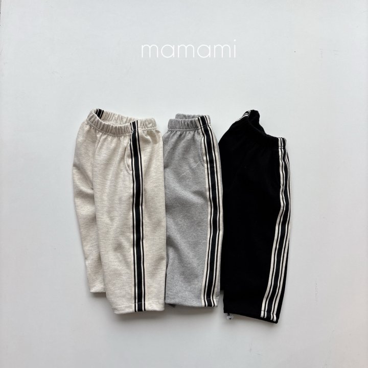 Mamami - Korean Children Fashion - #kidsstore - Line Track Pants
