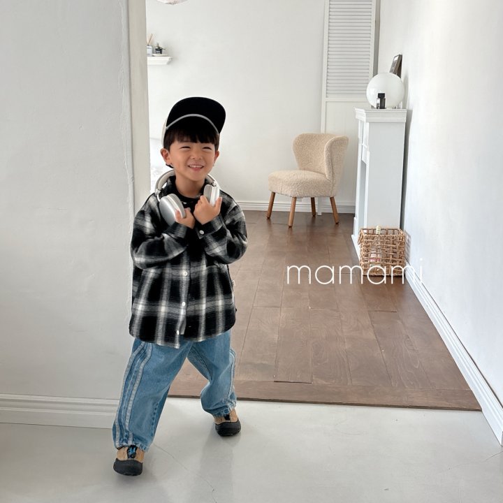 Mamami - Korean Children Fashion - #kidsstore - Two-Line Denim Pants - 10