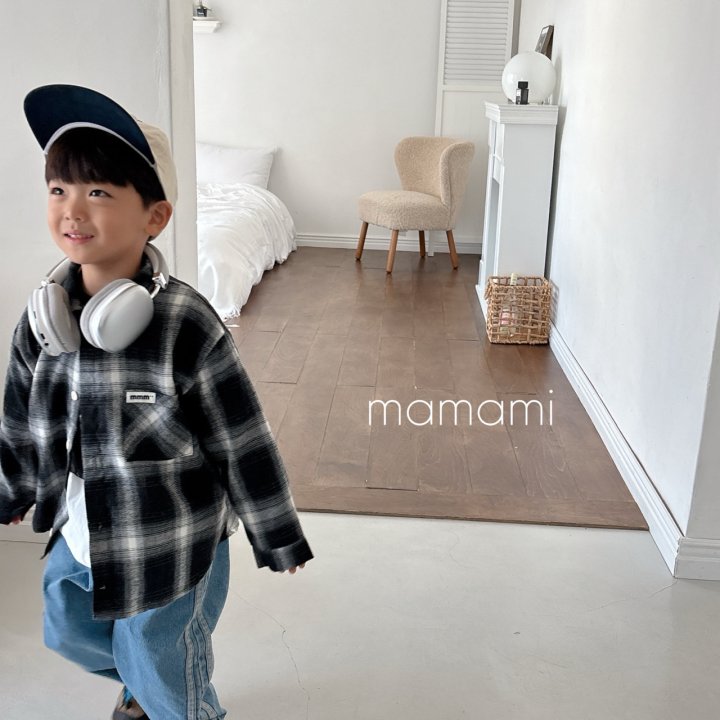 Mamami - Korean Children Fashion - #kidzfashiontrend - Grid Check Shirt - 8