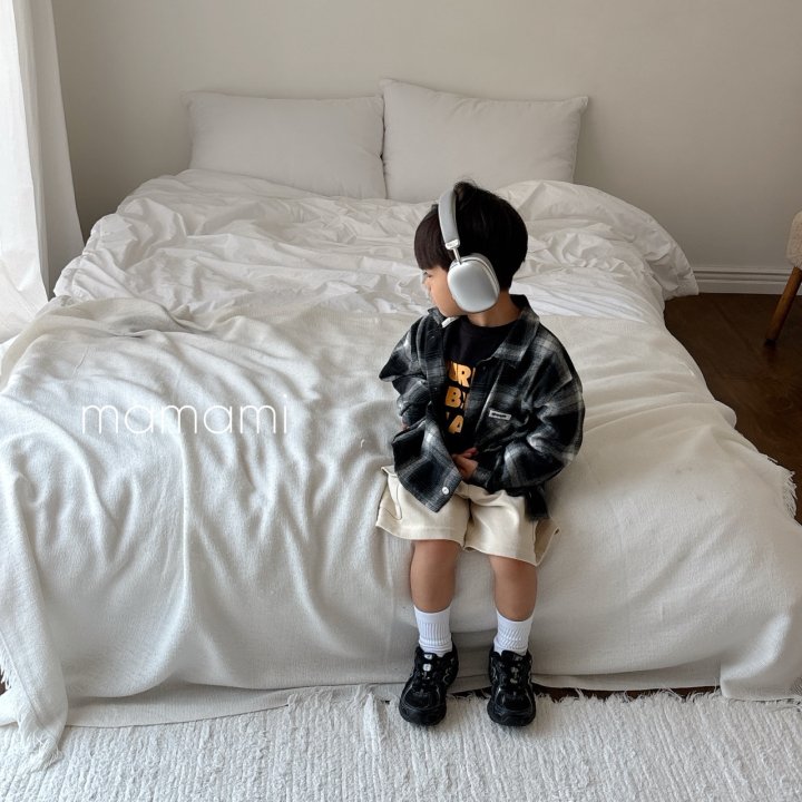 Mamami - Korean Children Fashion - #littlefashionista - Grid Check Shirt - 10