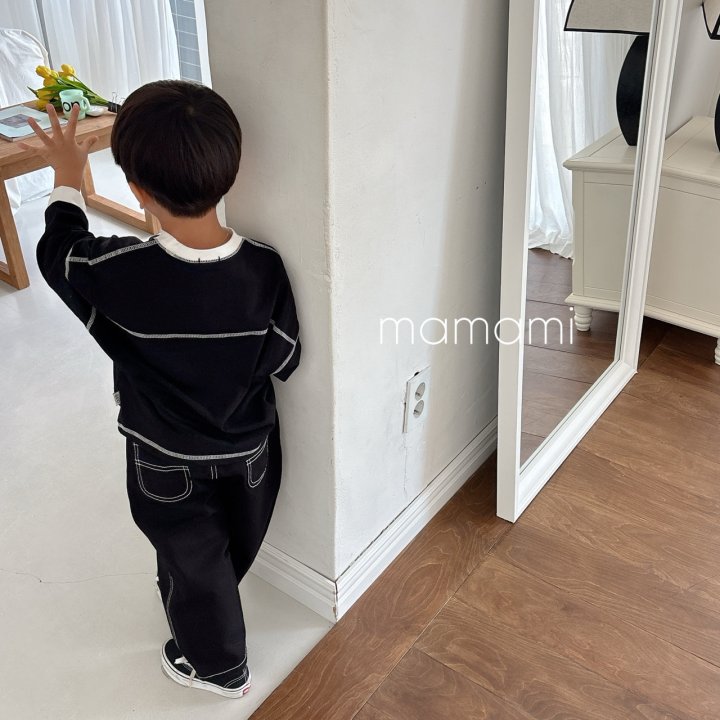 Mamami - Korean Children Fashion - #minifashionista - Label Stitch Pants - 10