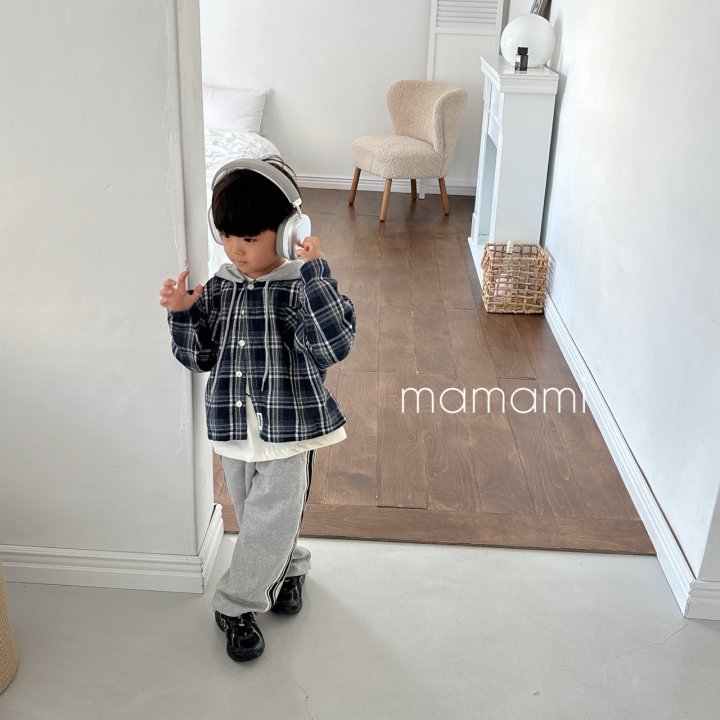 Mamami - Korean Children Fashion - #prettylittlegirls - Urban Check Hooded Shirt - 7