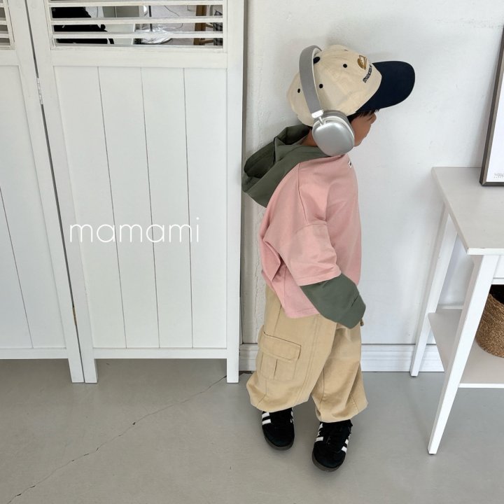 Mamami - Korean Children Fashion - #stylishchildhood - Two-Tone Hoodie - 8