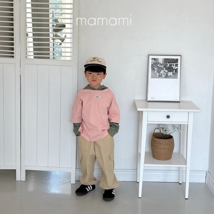 Mamami - Korean Children Fashion - #todddlerfashion - Two-Tone Hoodie - 6