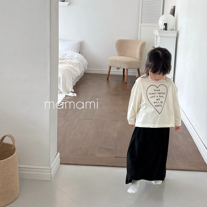Mamami - Korean Women Fashion - #restrostyle - Happy Heart Tee (Adult) - 11