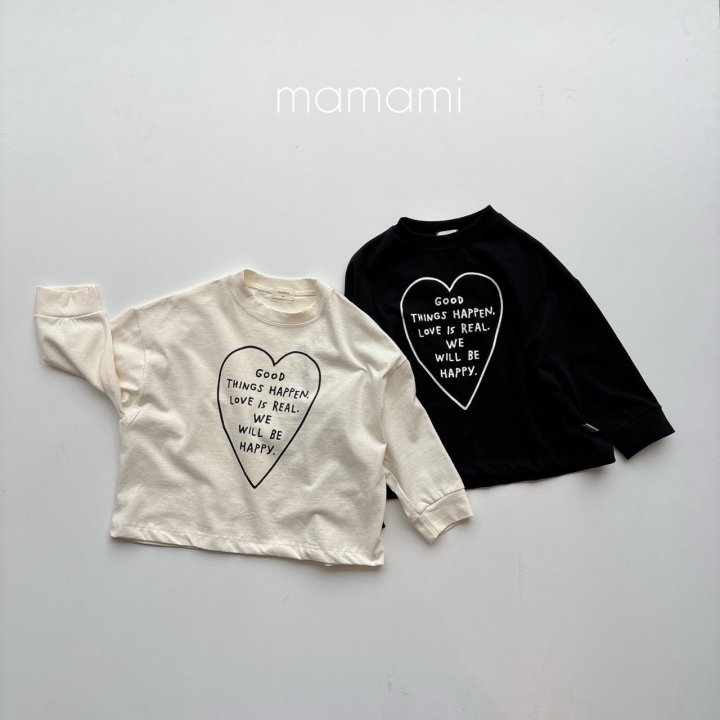 Mamami - Korean Women Fashion - #womensfashion - Happy Heart Tee (Adult)