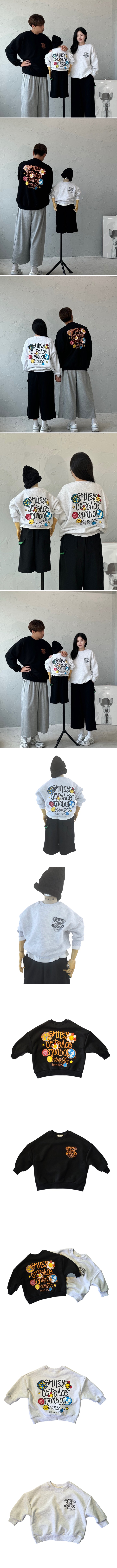 Maro - Korean Women Fashion - #momslook - World Peace Sweatshirt (Adult)