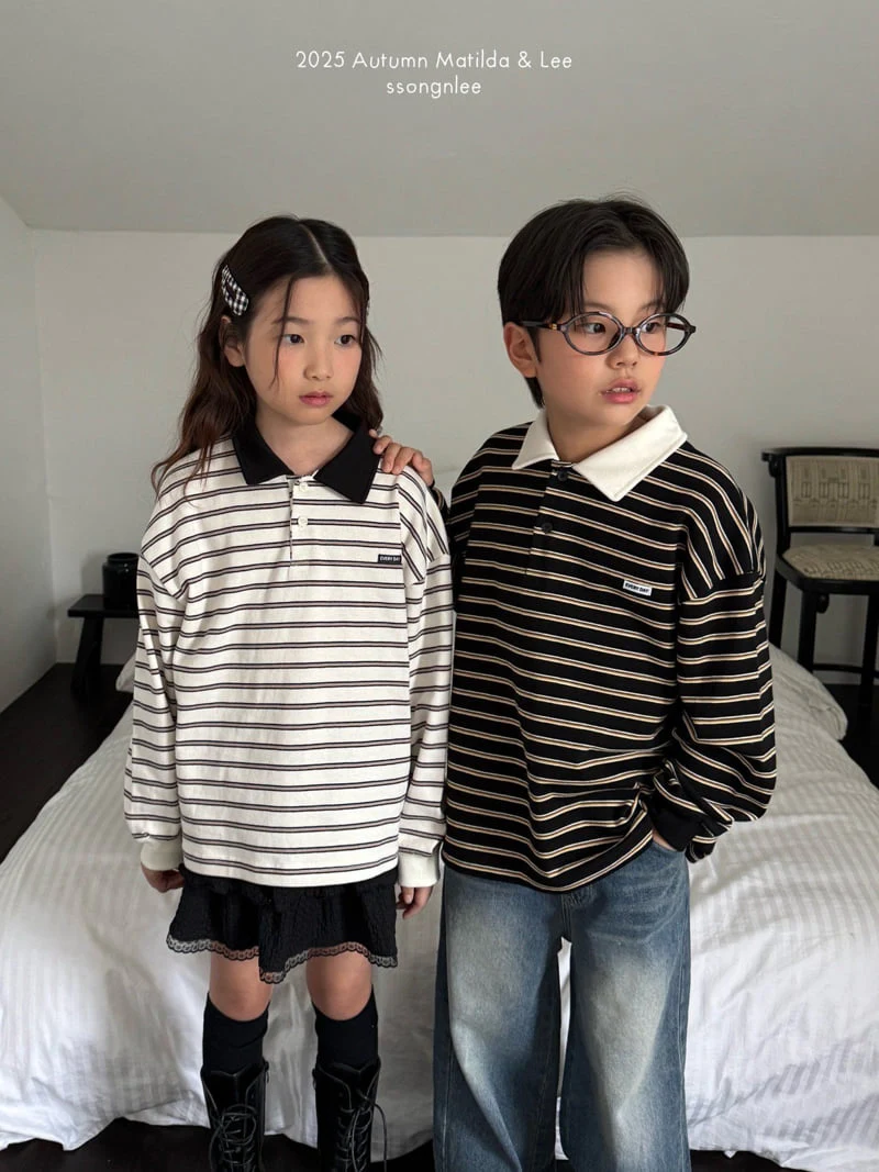 Matilda & Lee - Korean Children Fashion - #Kfashion4kids - Everyday Collar Tee - 7