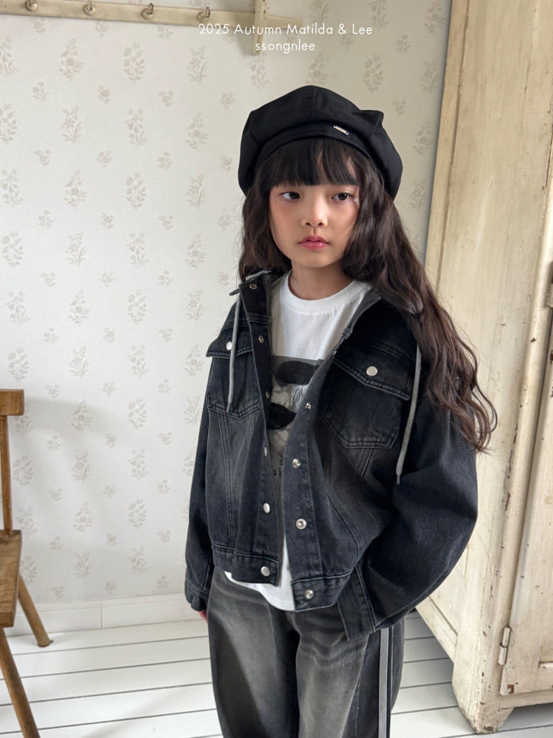Matilda & Lee - Korean Children Fashion - #Kfashion4kids - Hooded Denim Jacket - 10