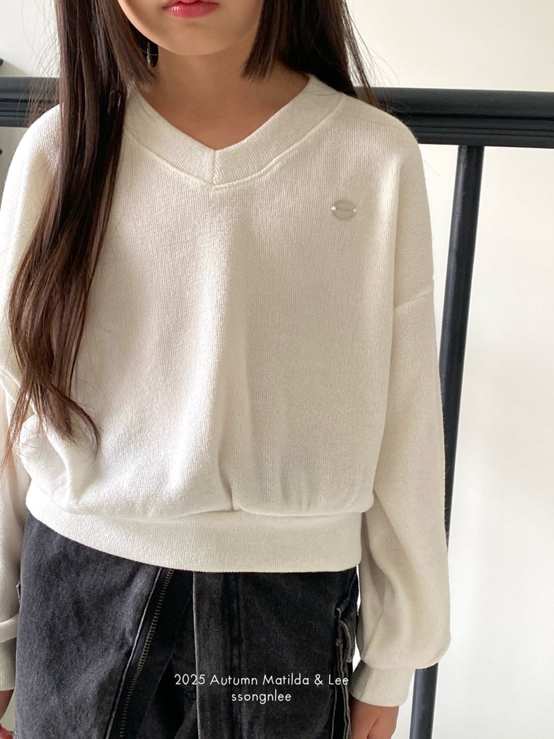 Matilda & Lee - Korean Children Fashion - #childofig - V-Neck Knit Tee - 8