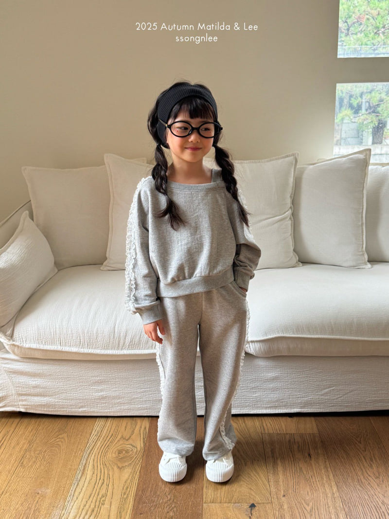 Matilda & Lee - Korean Children Fashion - #childofig - Lace Shoulder Sweatshirt - 11