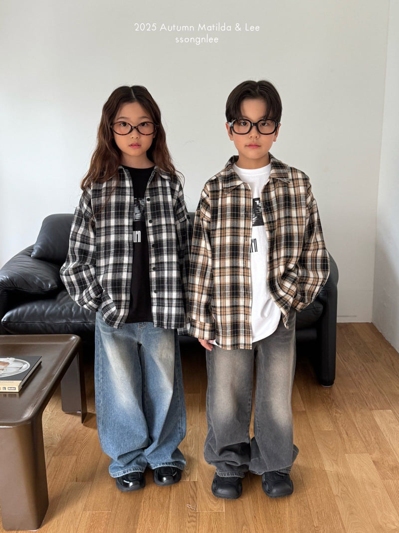 Matilda & Lee - Korean Children Fashion - #childofig - Modern Check Shirt - 3