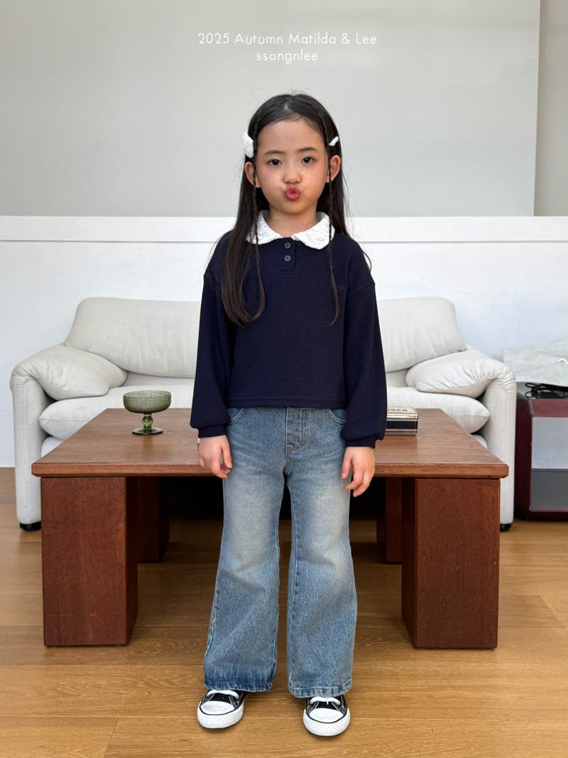 Matilda & Lee - Korean Children Fashion - #childofig - Lace Collar Knit Tee - 11
