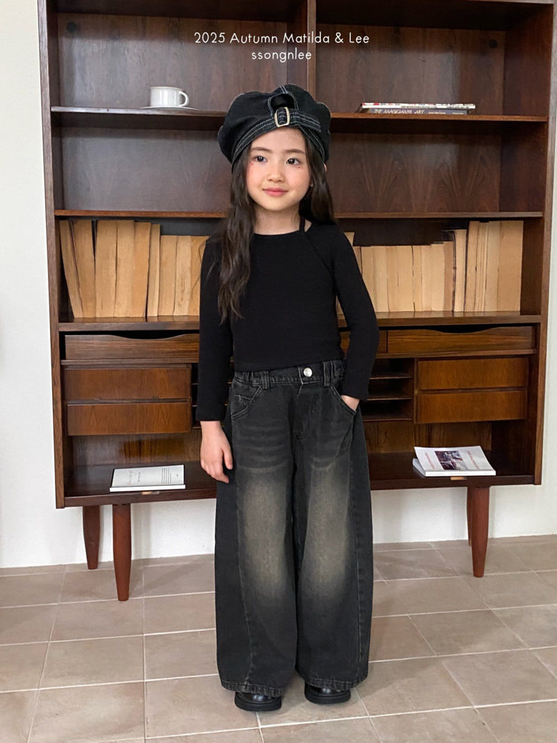 Matilda & Lee - Korean Children Fashion - #childofig - Twin Under-Up Knit Tee - 10