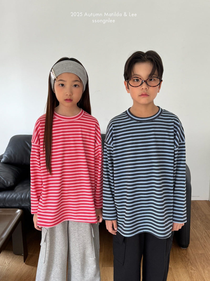 Matilda & Lee - Korean Children Fashion - #childofig - Color Stripe Tee - 9