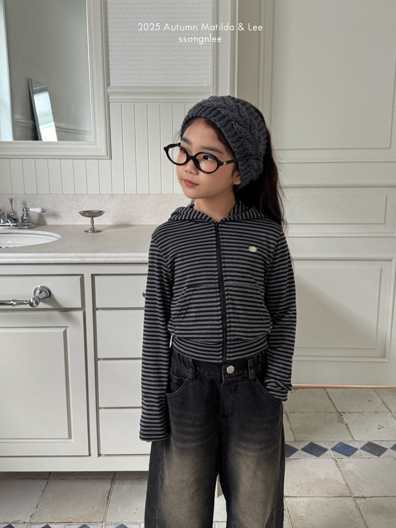Matilda & Lee - Korean Children Fashion - #childofig - Ribbed Crop Hood Zip-Up - 5