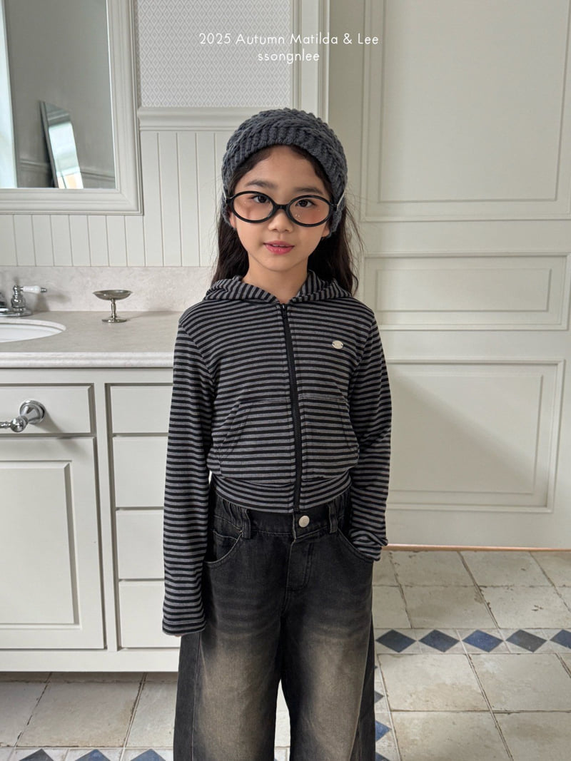 Matilda & Lee - Korean Children Fashion - #childofig - Ribbed Crop Hood Zip-Up - 6