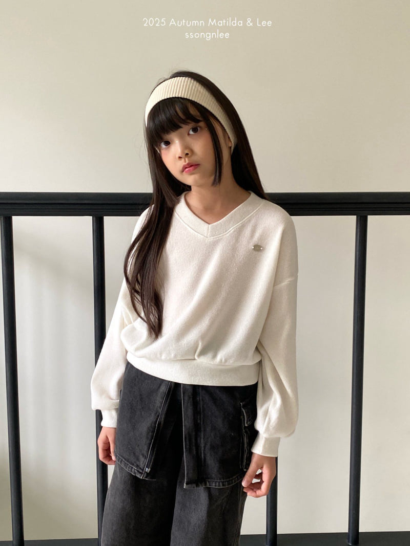 Matilda & Lee - Korean Children Fashion - #childrensboutique - V-Neck Knit Tee - 9